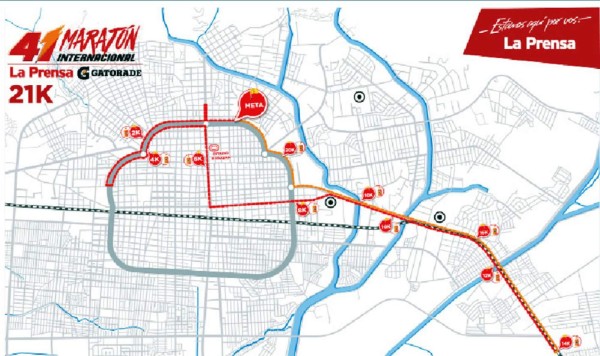 Esta es la ruta de los 21 kilómetros de la Maratón de LA PRENSA.