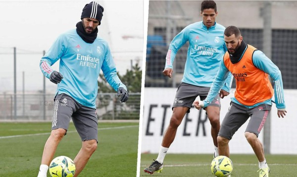 Benzema completó el entrenamiento y se apunta al derbi