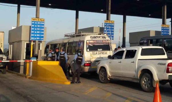 Habilitan cobro en caseta de peaje de San Manuel a El Progreso