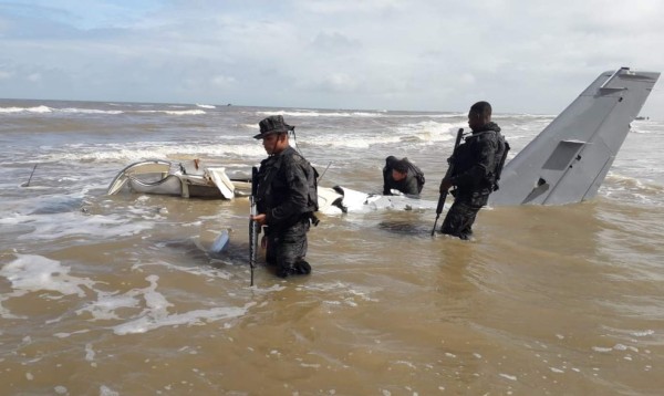 Cae avioneta en playa de Gracias a Dios