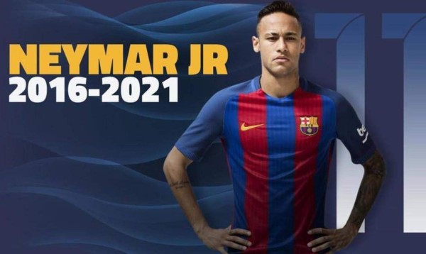 Neymar firma la renovación con el Barcelona hasta 2021