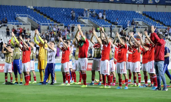 Rusia le metió una goleada a Chipre y selló su boleto a la Eurocopa 2020. Foto AFP