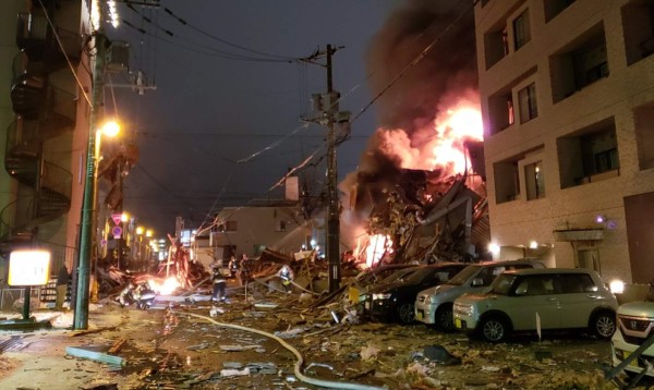 Explota restaurante en Sapporo y deja 40 heridos