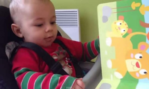 Se vuelve viral video de bebé que se asusta por rugido de león