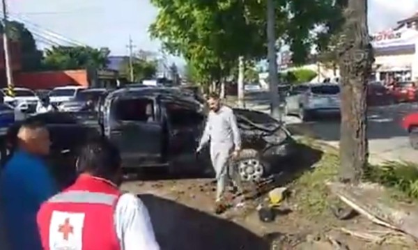 Accidente en avenida Junior de San Pedro Sula deja un herido y varios lesionados