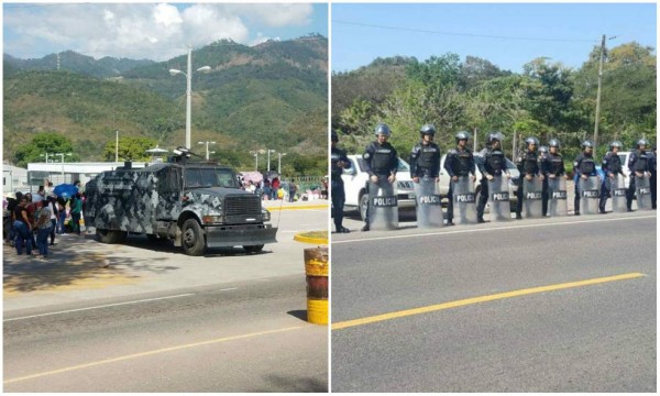 Policía Nacional resguarda 'El Pozo' para evitar disturbios por protestas