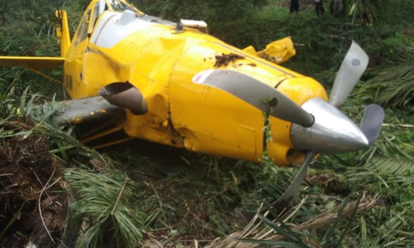 Honduras: Avioneta se estrella en campo bananero de El Progreso