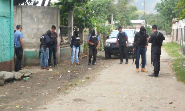 Caen cinco supuestos pandilleros de la 18 en Chamelecón