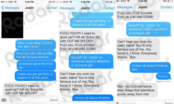 Filtran polémicos mensajes entre Justin Bieber y Selena Gómez