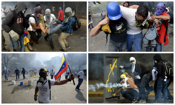 Mueren un guardia y un estudiante en protestas en el centro de Venezuela