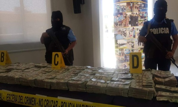 Nicaragua decomisa más de un millón de dólares del narcotráfico
