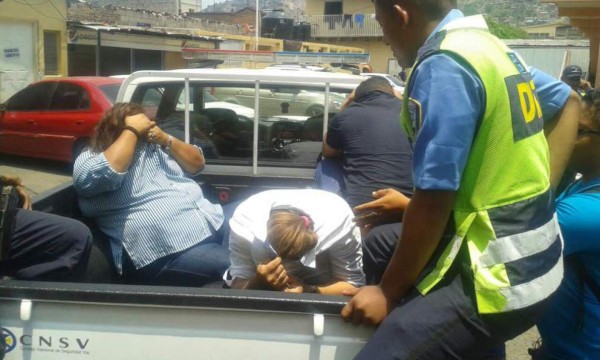 Detienen a tres supuestos extorsionadores en Tegucigalpa