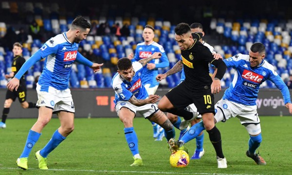 Aplazado el partido Napoli - Inter de Copa de Italia por temor al coronavirus