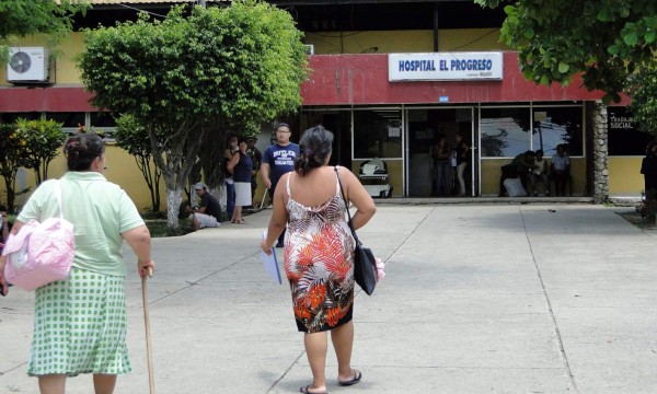A medias seguridad en hospital público de El Progreso
