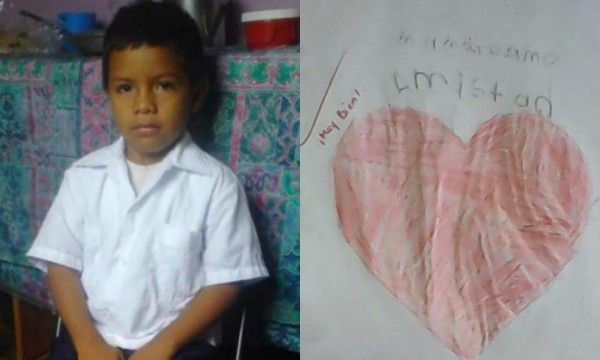 'Te amo mamá', último mensaje de niño asesinado en Comayagua