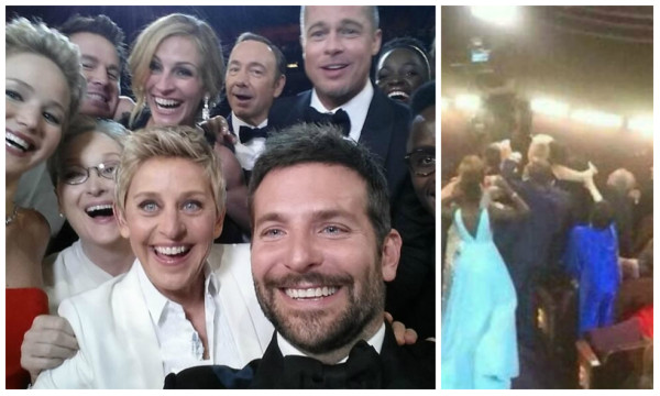 Selfie de Ellen DeGeneres durante los Oscar rompe récord