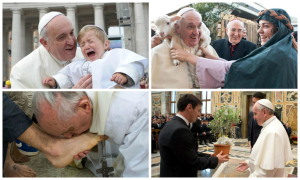 Naturalidad del papa Francisco llenó de anécdotas su primer año