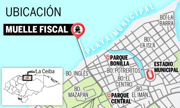 Convierten antigua zona fiscal de La Ceiba en paseo turístico