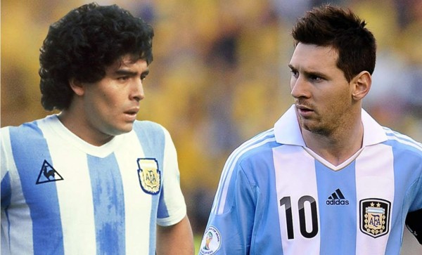 Messi sigue a la sombra de Maradona