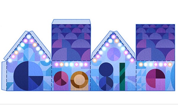 Google desea felices fiestas con doodle recortables