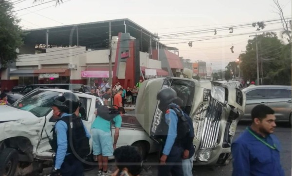 Siete heridos deja nuevo accidente de tránsito en San Pedro Sula