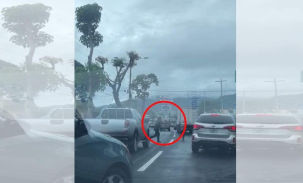 Otro video muestra imparable ola de asaltos a vehículos en San Pedro Sula