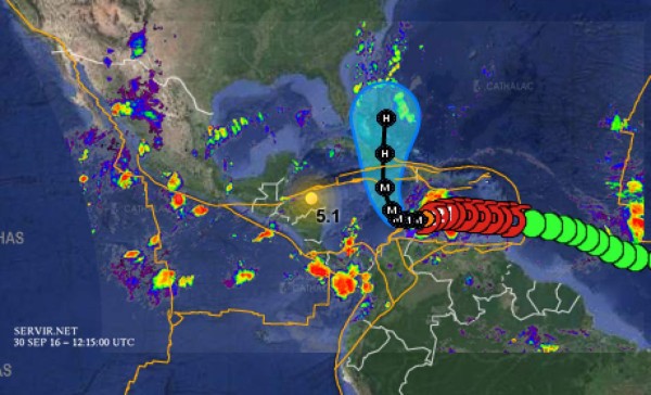 Huracán Matthew alcanza categoría 4 y amenaza a Colombia y Venezuela