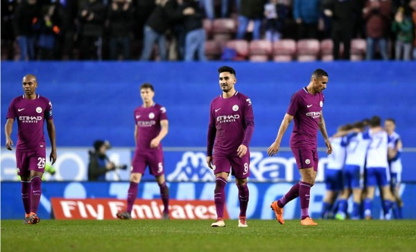 El Wigan rompe los pronósticos y elimina al todopoderoso Manchester City de la FA Cup