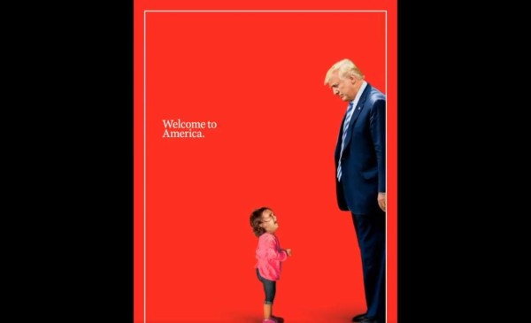 'Welcome to America”: portada de revista Time destaca a niña hondureña en la frontera de EEUU  