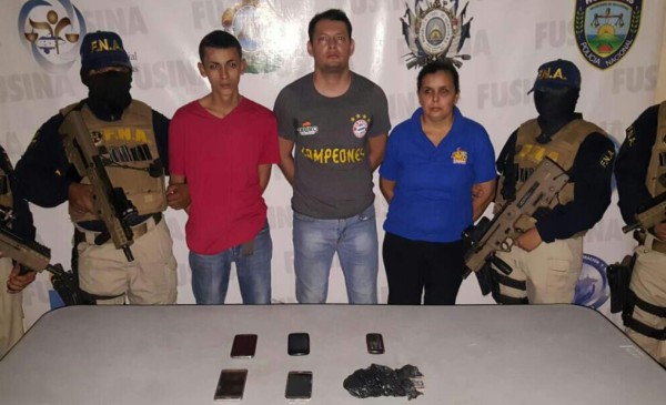 Capturan a tres supuestos extorsionadores en San Pedro Sula