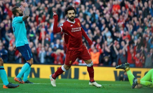 Mohamed Salah marcó en la victoria del Liverpool sobre el Bournemouth.
