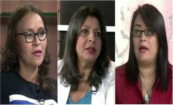 Mirian Romero, Mirna Regina Chaín y Yamileth Márquez, madres de imputados por muerte de Carlos Collier.