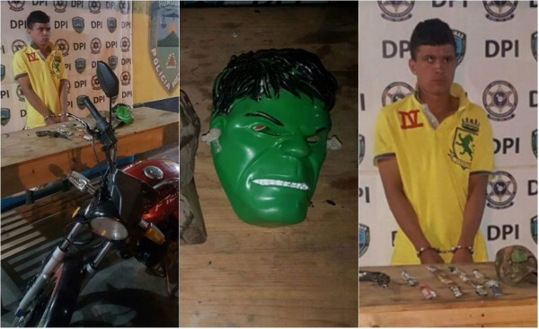 Capturan a 'Hulk' con una motocicleta robada y droga