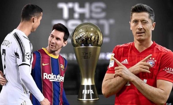 Cristiano Ronaldo, Messi y Lewandowski, los finalistas al premio The Best