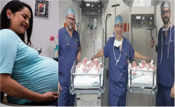 Hoy recibirán el alta médica los cuatrillizos y su madre