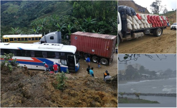 Lluvias interrumpen paso en occidente, la alerta continúa