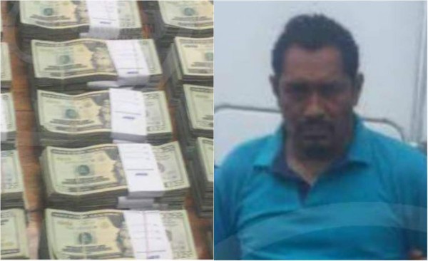 Capturan a nicaragüense que vive en Honduras con 740,000 dólares
