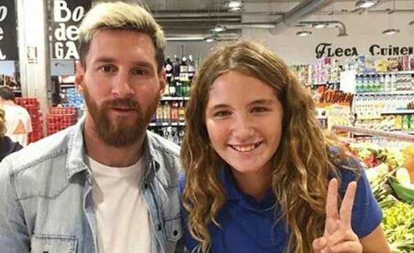 Messi se fue de compras a un supermercado