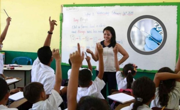 Educación anuncia vacunación contra el covid para maestros de Honduras