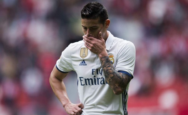 James Rodríguez, nueva víctima de la maldición en el Real Madrid
