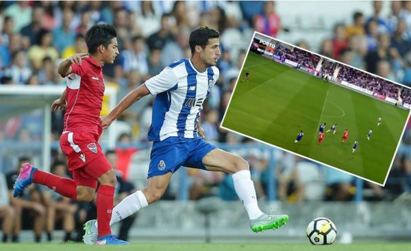 Hondureño Jonathan Rubio le marca un golazo al Porto