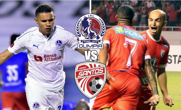 Olimpia va contra el Santos de Guápiles de Costa Rica en la final de Concacaf League