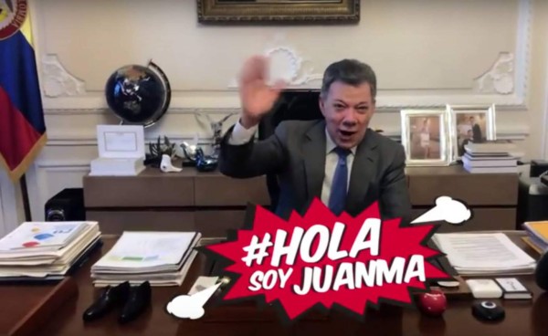 Juan Manuel Santos, presidente de colombia, debuta como Youtuber
