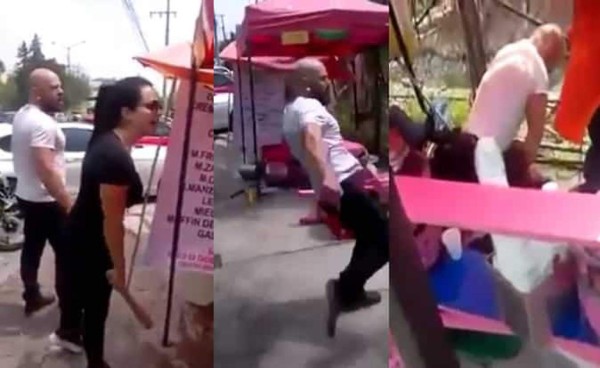 Video: indignación en México por una pareja que golpeó a un vendedor de helados