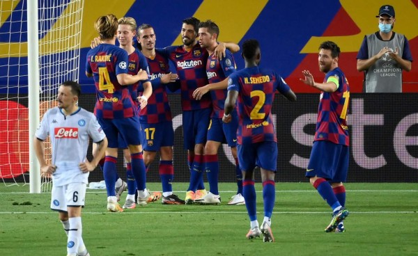 Barcelona vence al Napoli y clasifica a cuartos de final de la Champions League