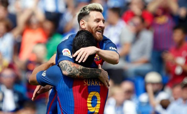 Messi y Suárez ya lideran el Pichichi de la Liga española