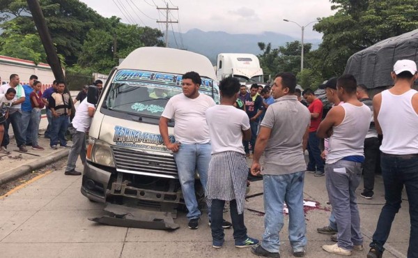 Muere conductor de rapidito en accidente de tránsito en San Pedro Sula