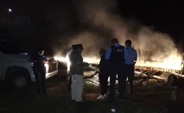 Dos hermanitos se calcinan al incendiarse su vivienda en Siguatepeque