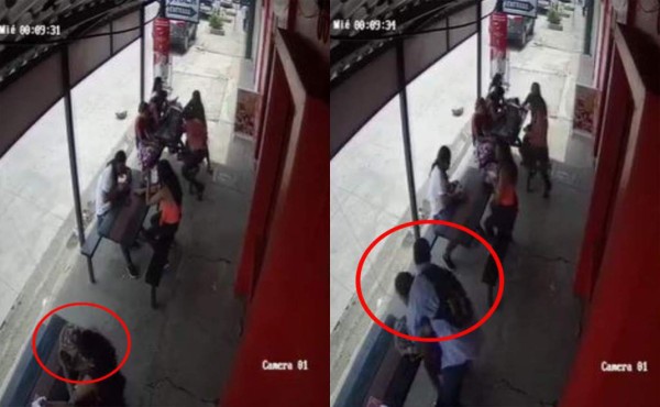 Cámaras graban a hombre asaltando dentro de comedor en Choluteca