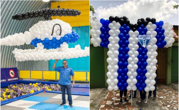 Emprendedores: Hondureño transforma globos en obras de arte en San Pedro Sula